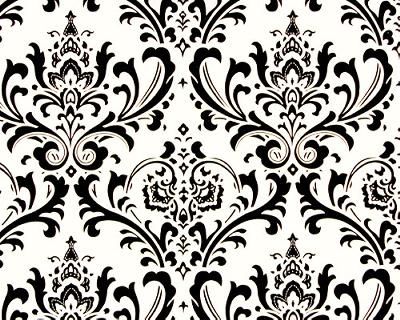 Premier Prints Traditions Black White in Premier Prints - Cotton Prints Black Cotton Modern Contemporary Damask   Fabric